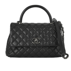 Coco Top Handle, Caviar, Black, B/DB/AC/E, 4*